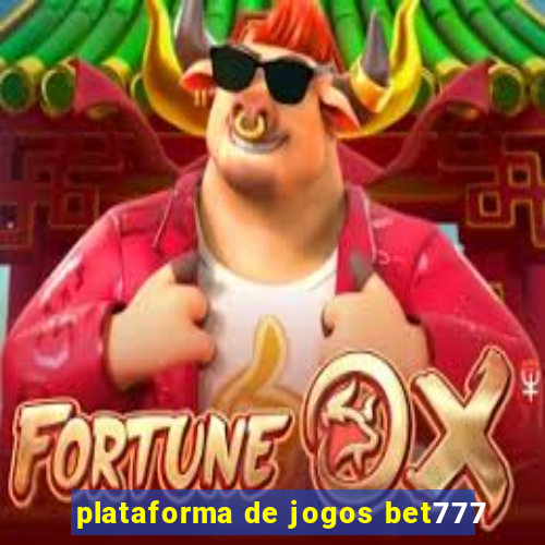 plataforma de jogos bet777